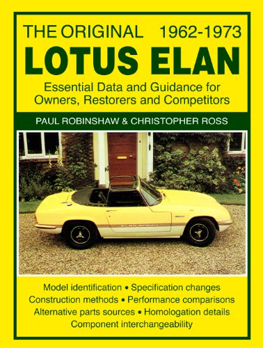 Stock image for The Original Lotus Elan 1962-1973: Essental Data and Guidance for Owners, Restorers and Competitors for sale by Revaluation Books