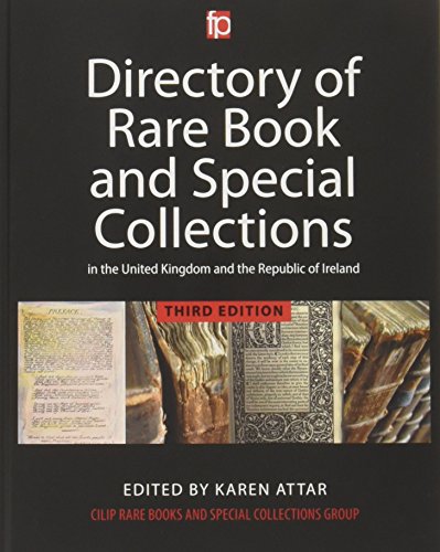 Beispielbild fr A Directory of Rare Book and Special Collections in the UK and Republic of Ireland zum Verkauf von Daedalus Books