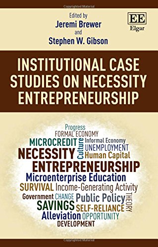 Beispielbild fr Institutional Case Studies on Necessity Entrepreneurship zum Verkauf von Orbiting Books