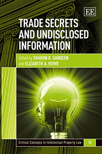 9781783472963: Trade Secrets and Undisclosed Information (Critical Concepts in Intellectual Property Law series)