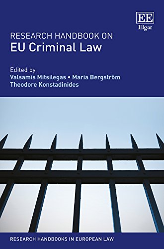 Stock image for Research Handbook on EU Criminal Law (Research Handbooks in European Law series) for sale by Books From California