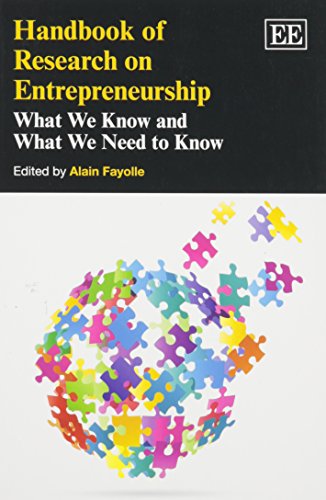 Beispielbild fr Handbook of Research on Entrepreneurship: What We Know and What We Need to Know (Research Handbooks in Business and Management series) zum Verkauf von Books From California