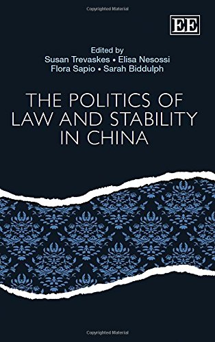 Beispielbild fr The Politics of Law and Stability in China zum Verkauf von Books Puddle