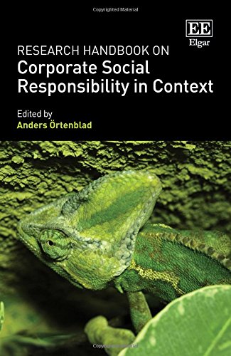 Stock image for Research Handbook on Corporate Social Responsibility in Context (Research Handbooks in Business and Management series) for sale by Books From California