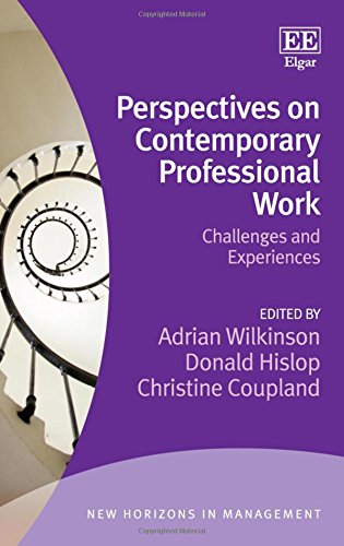 Stock image for Perspectives on Contemporary Professional Work: Challenges and Experiences (New Horizons in Management series) for sale by Books From California