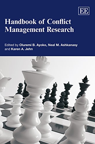 Imagen de archivo de Handbook of Conflict Management Research (Research Handbooks in Business and Management series) a la venta por Phatpocket Limited
