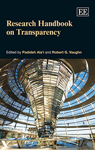 Stock image for Research Handbook on Transparency for sale by Blackwell's