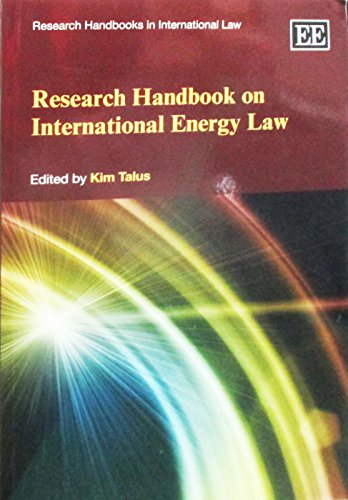 9781783478903: Research Handbook on International Energy Law (Research Handbooks in International Law series)