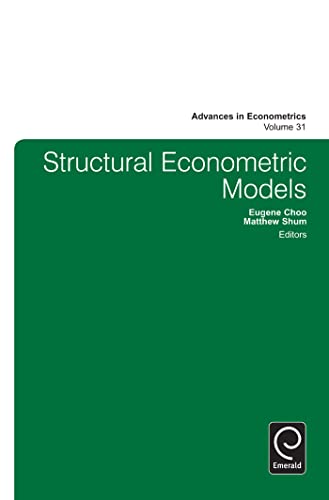 Beispielbild fr Structural Econometric Models zum Verkauf von Blackwell's