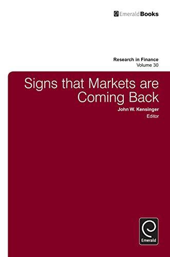 Beispielbild fr Signs That Markets Are Coming Back zum Verkauf von Blackwell's