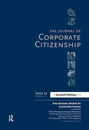 Imagen de archivo de New Business Models for Sustainable Fashion: A Special Theme Issue of The Journal of Corporate Citizenship (Issue 57) a la venta por medimops