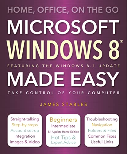 Imagen de archivo de Windows 8 Made Easy a la venta por Better World Books Ltd