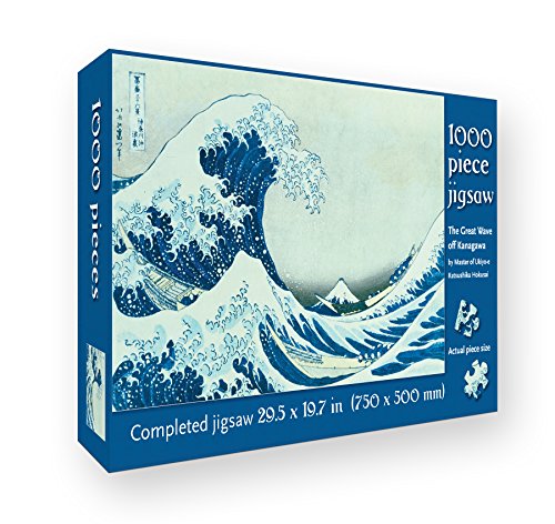 Imagen de archivo de The Great Wave off Kanagawa by Master of Ukiyo-e Katsushika Hokusai: 1000 piece jigsaw (1000-piece jigsaws) a la venta por HPB-Emerald