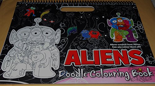 Beispielbild fr A4 LANDSCAPE Aliens Doodle Colouring Book zum Verkauf von Kanic Books