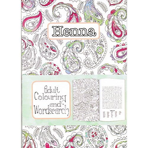 Imagen de archivo de Adult Colouring & Word Search Book: Henna a la venta por WorldofBooks