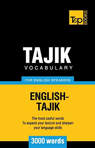 Imagen de archivo de Tajik vocabulary for English speakers - 3000 words (American English Collection) a la venta por Book Deals