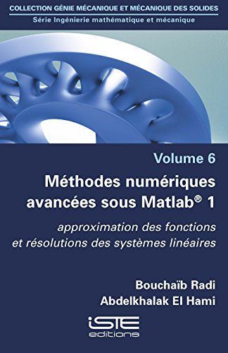 Beispielbild fr Mthodes numriques avances sous Matlab 1 zum Verkauf von medimops