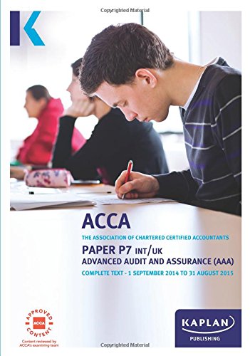 Immagine dell'editore per P7 Advanced Audit and Assurance (Int & UK) - Complete Text: Paper P7 Int & UK venduto da Anybook.com