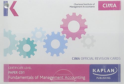 Stock image for C01 Fundamentals of Management Accounting - Revision Cards for sale by MusicMagpie