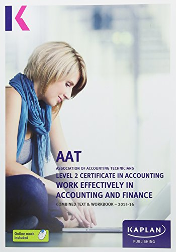 Stock image for Work Effectively in Accounting and Finance - Combined Text for sale by Bahamut Media