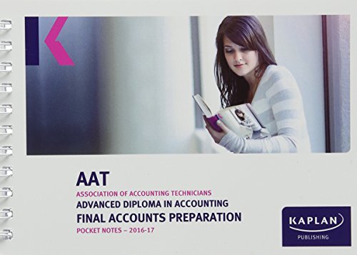 Imagen de archivo de AAT Final Accounts Preparation - Pocket Notes a la venta por WorldofBooks