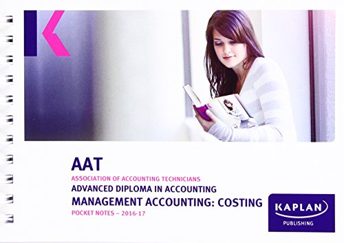 Imagen de archivo de AAT Management Accounting: Costing - Pocket Notes a la venta por WorldofBooks