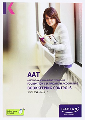 Beispielbild fr AAT Bookkeeping Controls - Study Text zum Verkauf von WorldofBooks