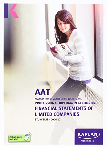 Imagen de archivo de AAT Financial Statements of Limited Companies - Study Text a la venta por MusicMagpie