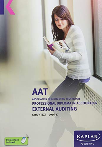 Imagen de archivo de AAT External Auditing - Study Text (Aat Study Texts Aq2016) a la venta por Bahamut Media