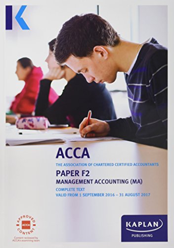 Imagen de archivo de F2 Management Accounting - Complete Text a la venta por WorldofBooks