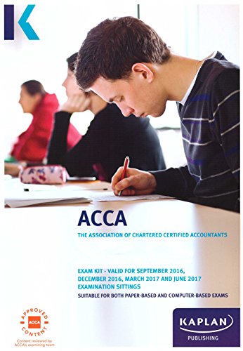 Imagen de archivo de ACCA F3 Financial Accounting (International and UK) - Exam Kit a la venta por WorldofBooks