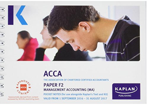 ACCA F2 Management Accounting - Pocket Notes - Kaplan Publishing