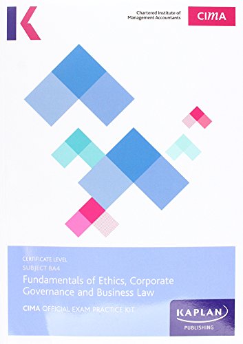 9781784157647: CIMA BA4 Fundamentals of Ethics, Corporate Governance and Business Law