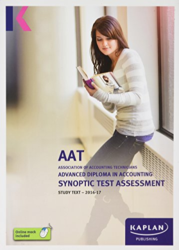 Beispielbild fr Advanced Diploma Synoptic Test Assessmen (Aat Study Texts Aq2016) zum Verkauf von AwesomeBooks