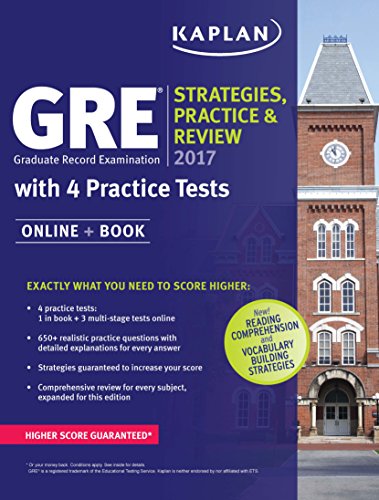 9781784157814: GRE 2016 Strategies, Practice and Review with 4 Practice Tests