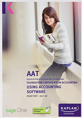 Beispielbild fr Using Accounting Software - Study Text zum Verkauf von WorldofBooks