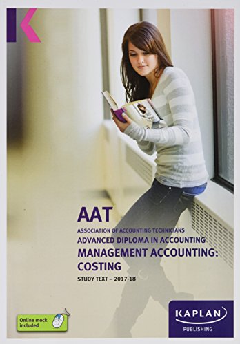Beispielbild fr Management Accounting: Costing - Study Text zum Verkauf von WorldofBooks