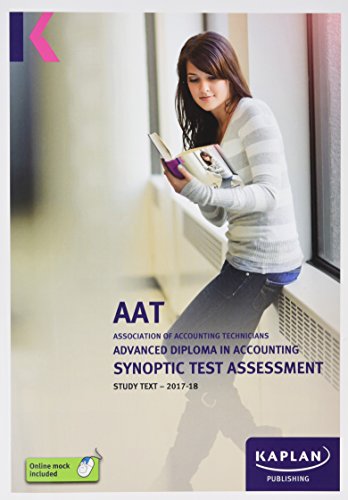 Beispielbild fr Advanced Diploma in Accounting Synoptic Test Assessment - Study Text zum Verkauf von WorldofBooks