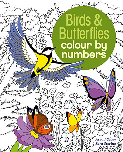 Stock image for Colour by Numbers Birds & Butterflies for sale by Revaluation Books