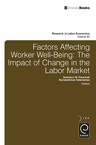 Stock image for Factors Affecting Worker Well-Being: The Impact of Change in the Labor Market Vol: 40 for sale by Basi6 International