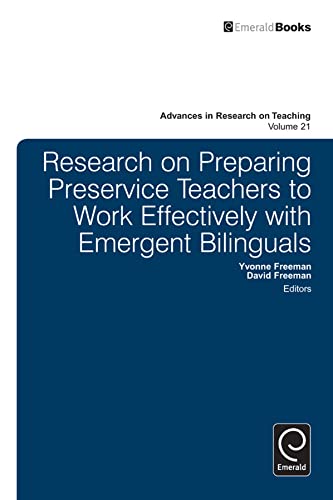Stock image for Research on Preparing Preservice Teachers to Work Effectively With Emergent Bilinguals for sale by Blackwell's