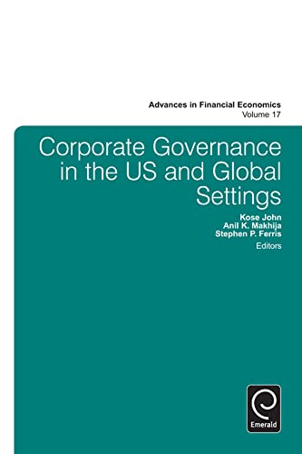 Stock image for Corporate Governance in the US and Global Settings for sale by Blackwell's