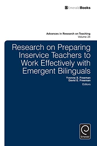 Beispielbild fr Research on Preparing Inservice Teachers to Work Effectively With Emergent Bilinguals zum Verkauf von Blackwell's