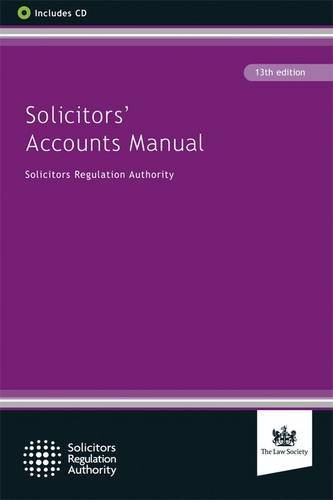 Stock image for Solicitors' Accounts Manual for sale by WorldofBooks