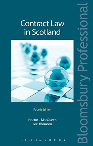 9781784513160: Contract Law in Scotland