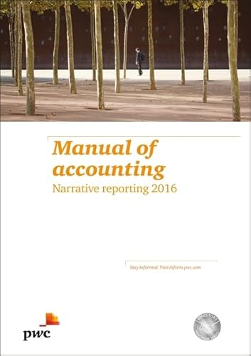 9781784515300: Manual of Accounting Narrative Reporting 2016