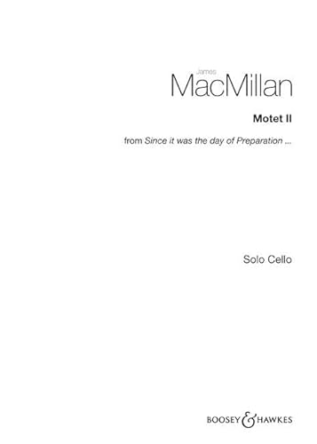 Stock image for MOTET II FOR CELLO Format: Paperback for sale by INDOO