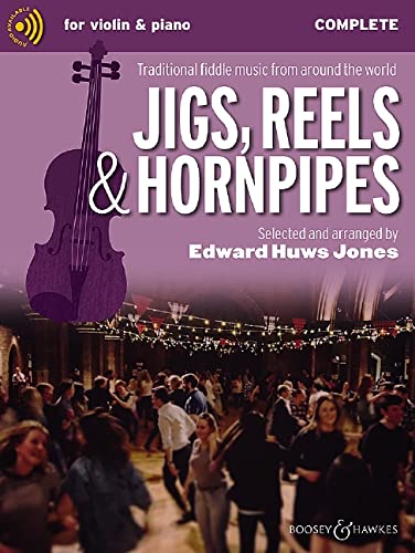 Imagen de archivo de Jigs, Reels & Hornpipes Complete for Violin & Piano a la venta por GF Books, Inc.