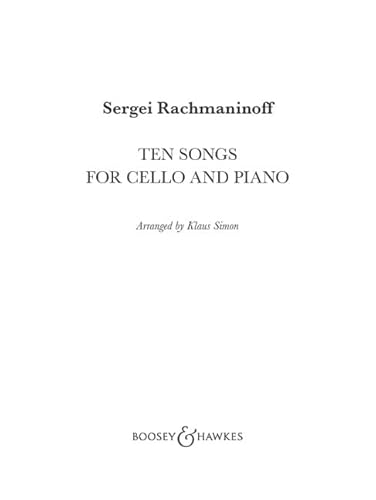 9781784547998: Ten Songs for Cello and Piano