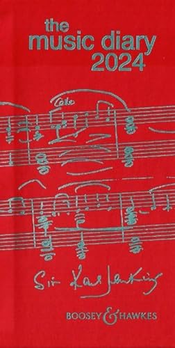 9781784548346: Music Diary 2024 - red - Diary - Boosey & Hawkes (BH 14056)